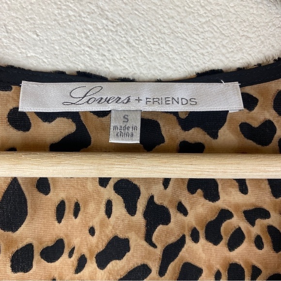Lovers + Friends Daydream Leopard Print Top Size Small - Picture 6 of 7